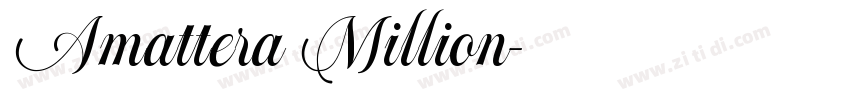 Amattera Million字体转换